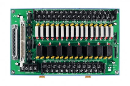 DB-24PRD/24/DIN 24-ch Power Relay Board with DIN-rail Mounting (24V)