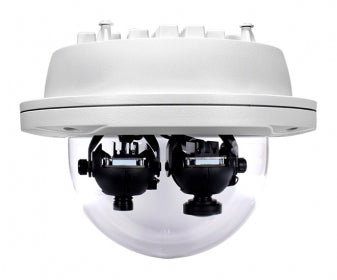 iCAM-760D Dual Lens Panoramic Dome Network Camera with 7.3MP and 360°/180° Panoramic View