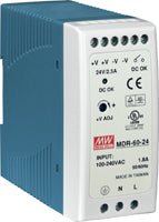MDR60-24 24Vdc/60W Output Power Supply (DIN-Rail Mounting)