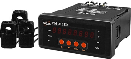 PM-2133D-360P 3-phase Compact Smart Energy Meter, LED Display, 300A CT's