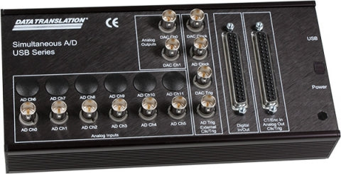 DT9836-6-0-BNC Simultaneous USB DAQ Module; 16-bit, 225kHz, 6 AI, 32 DIO, 2 C/T, 3 Q/D, BNC Connectors