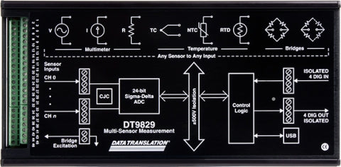 DT9829-8  High-Precision Mixed Sensor USB Device