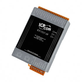ET-7217-10  Ethernet I/O Module with 2-port Ethernet Switch and 10/20-ch AI