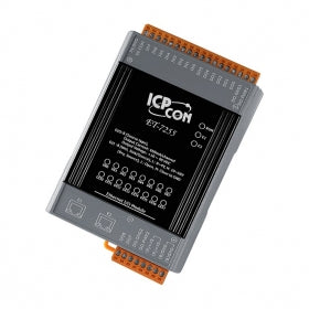 ET-7255 Ethernet I/O Module with 2-port Ethernet Switch, 8-ch DI (Dry/wet), 8-ch DO