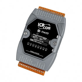 M-7069D 8-channel Power Relay (4x Form A and 4x Form C) Output Module, LED, ModbusRTU