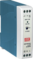 MDR20-24 24Vdc/24W Output Power Supply (DIN-Rail Mounting)