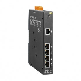 NSM-205PSE-24V 5-port 10/100 Mbps PoE (PSE) Ethernet Switch with +24 VDC Input with metal case
