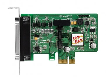 PCIe-8620  PCI Express, 200 kS/s, 8-ch, 16-bit Simultaneously Sampled AI Board with 4-ch Isolated DI