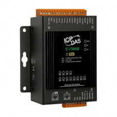 U-7504M OPC UA I/O Module with 4-ch DI, 4-ch AI, 4-ch AO, and 2-port Ethernet Switch