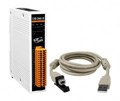USB-2068-18  USB I/O Module with 10-ch DI and 8-ch Signal Relay