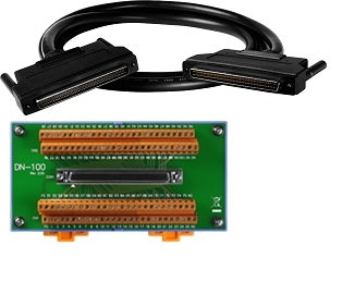 DN-100-CA   Daughter Board kit with 100-pin SCSI Cable (DIN-Mtng)