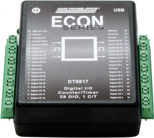 DT9817-H  Low Cost USB Digital I/O Module; 28 DIO, high drive capability