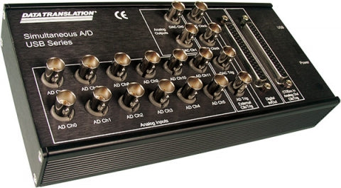DT9836-12-2-BNC  Simultaneous USB DAQ Module; 16-bit, 225kHz, 12 AI, 2 AO, 32 DIO, 2 C/T, 3 Q/D, BNC Connectors