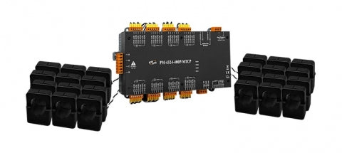 PM-4324-400P-MTCP  Modbus TCP, Multi-Channel Power Meter (400 A)