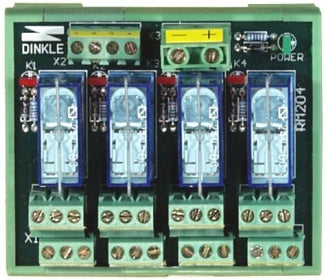 RM-204 4-channel DPDT Power Relay Module