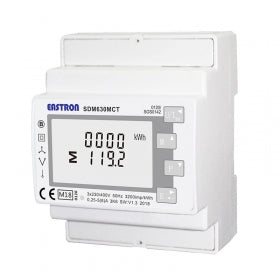 SDM-630 DIN-Rail Mounting Power Meter (single or three phase) - MID App